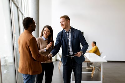 business networking handshake