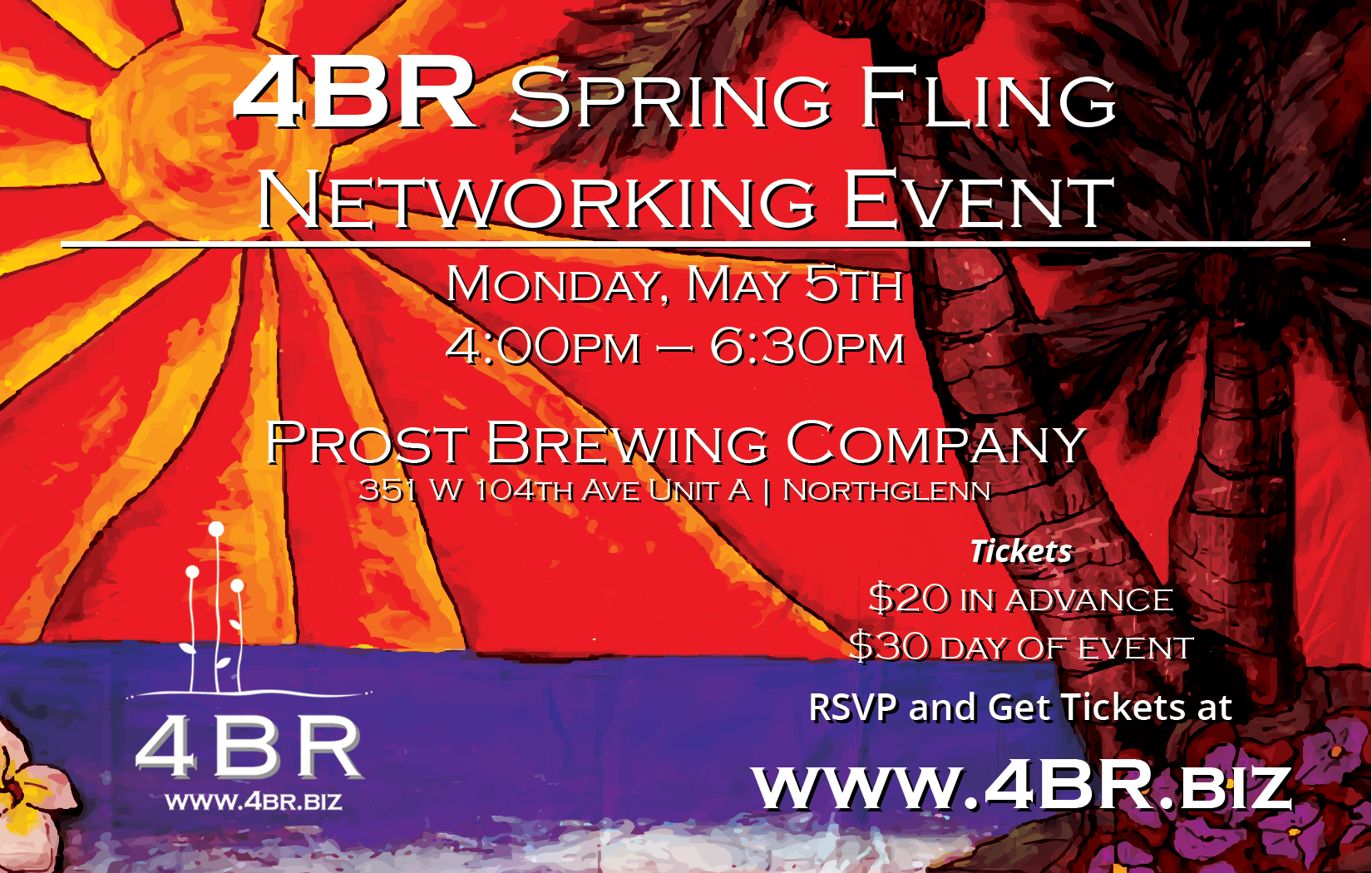 2025 4BR Spring Fling postcard