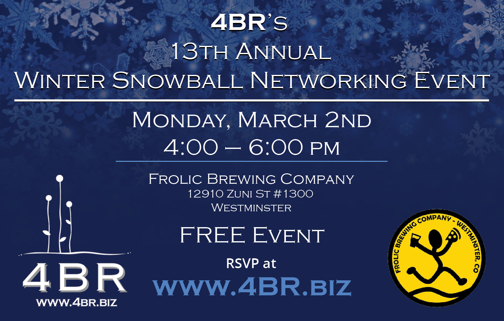 Winter Snowball 2026 event postcard